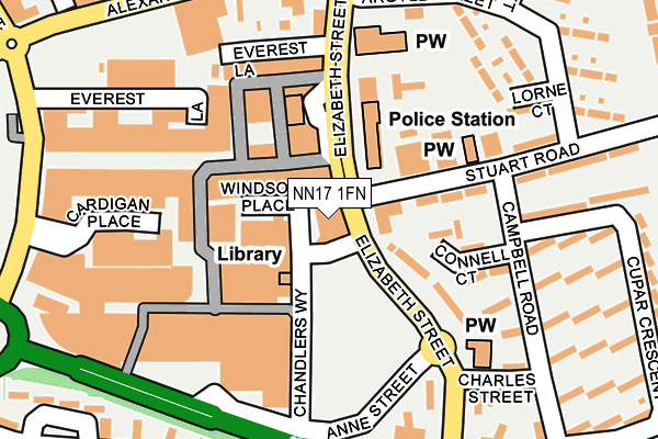 NN17 1FN map - OS OpenMap – Local (Ordnance Survey) NN17 1FN map - OS OpenMap – Local (Ordnance Survey)