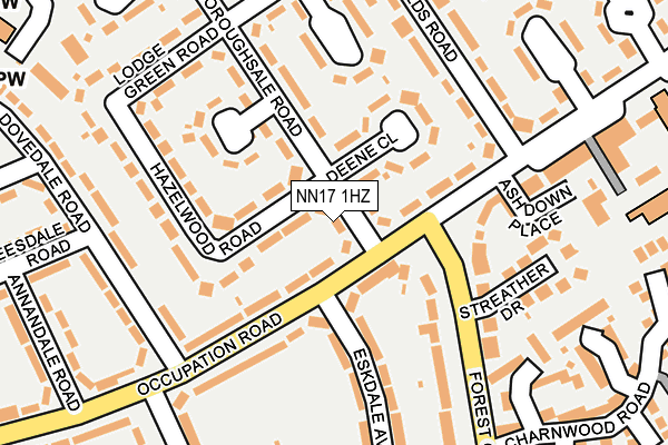 NN17 1HZ map - OS OpenMap – Local (Ordnance Survey) NN17 1HZ map - OS OpenMap – Local (Ordnance Survey)