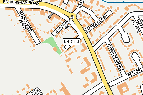 NN17 1JJ map - OS OpenMap – Local (Ordnance Survey) NN17 1JJ map - OS OpenMap – Local (Ordnance Survey)