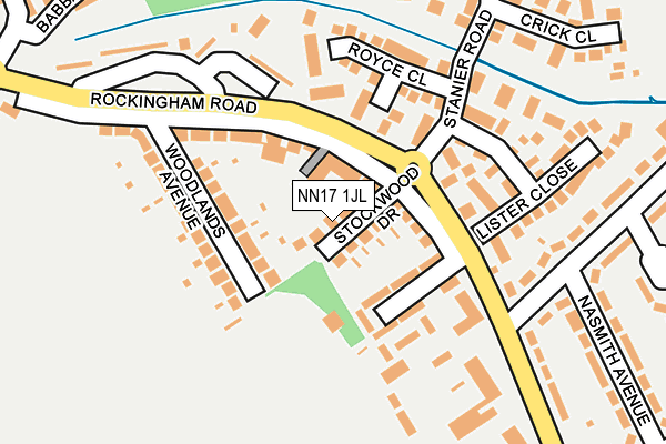 NN17 1JL map - OS OpenMap – Local (Ordnance Survey) NN17 1JL map - OS OpenMap – Local (Ordnance Survey)