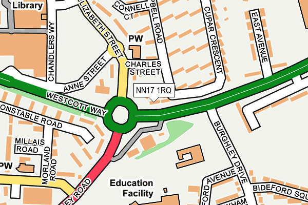 NN17 1RQ map - OS OpenMap – Local (Ordnance Survey) NN17 1RQ map - OS OpenMap – Local (Ordnance Survey)