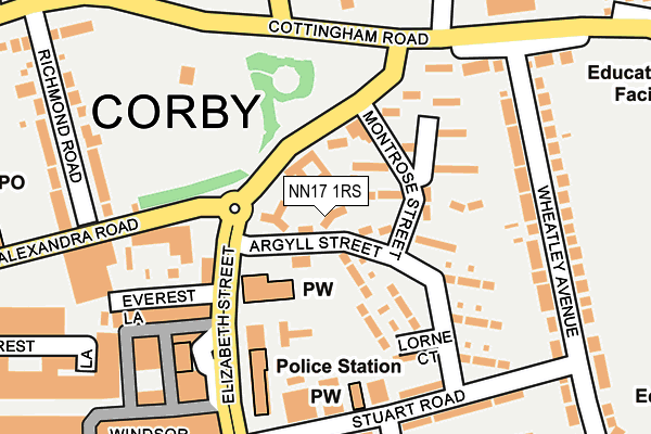 NN17 1RS map - OS OpenMap – Local (Ordnance Survey) NN17 1RS map - OS OpenMap – Local (Ordnance Survey)