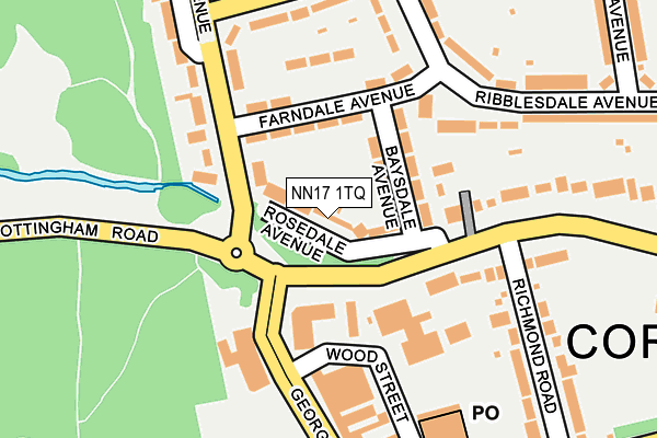 NN17 1TQ map - OS OpenMap – Local (Ordnance Survey) NN17 1TQ map - OS OpenMap – Local (Ordnance Survey)