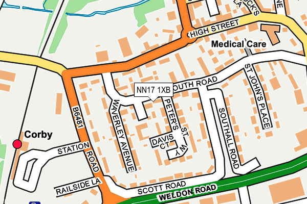 NN17 1XB map - OS OpenMap – Local (Ordnance Survey) NN17 1XB map - OS OpenMap – Local (Ordnance Survey)