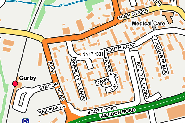NN17 1XH map - OS OpenMap – Local (Ordnance Survey) NN17 1XH map - OS OpenMap – Local (Ordnance Survey)