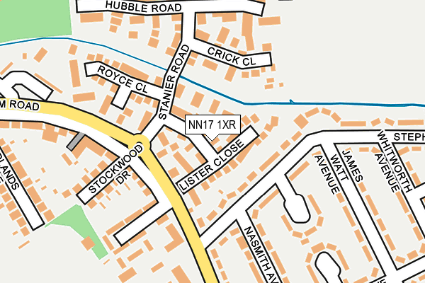 NN17 1XR map - OS OpenMap – Local (Ordnance Survey)