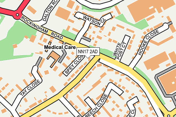 NN17 2AD map - OS OpenMap – Local (Ordnance Survey) NN17 2AD map - OS OpenMap – Local (Ordnance Survey)