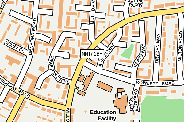 NN17 2BH map - OS OpenMap – Local (Ordnance Survey) NN17 2BH map - OS OpenMap – Local (Ordnance Survey)