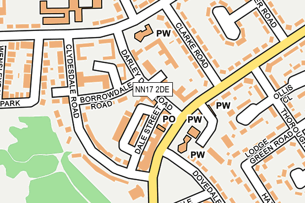 NN17 2DE map - OS OpenMap – Local (Ordnance Survey) NN17 2DE map - OS OpenMap – Local (Ordnance Survey)
