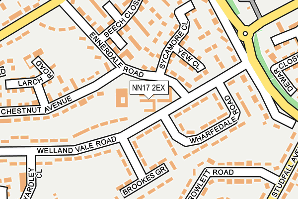 NN17 2EX map - OS OpenMap – Local (Ordnance Survey) NN17 2EX map - OS OpenMap – Local (Ordnance Survey)
