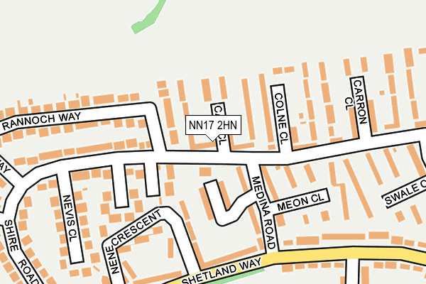 NN17 2HN map - OS OpenMap – Local (Ordnance Survey) NN17 2HN map - OS OpenMap – Local (Ordnance Survey)
