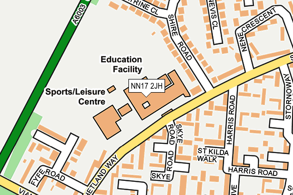 NN17 2JH map - OS OpenMap – Local (Ordnance Survey) NN17 2JH map - OS OpenMap – Local (Ordnance Survey)