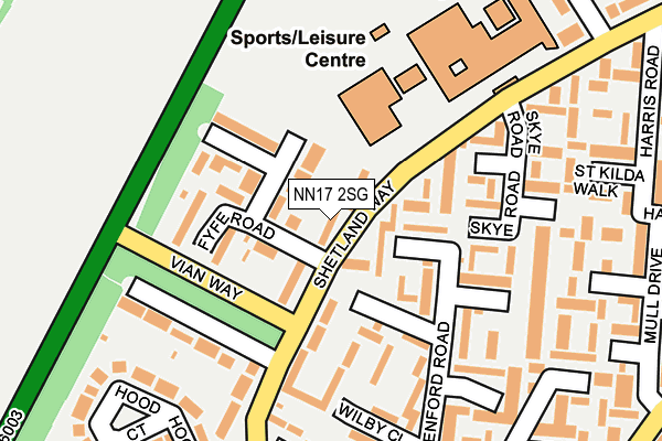 NN17 2SG map - OS OpenMap – Local (Ordnance Survey) NN17 2SG map - OS OpenMap – Local (Ordnance Survey)