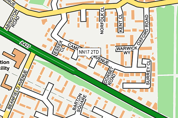 NN17 2TD map - OS OpenMap – Local (Ordnance Survey) NN17 2TD map - OS OpenMap – Local (Ordnance Survey)