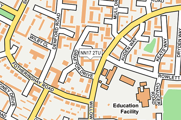 NN17 2TU map - OS OpenMap – Local (Ordnance Survey) NN17 2TU map - OS OpenMap – Local (Ordnance Survey)