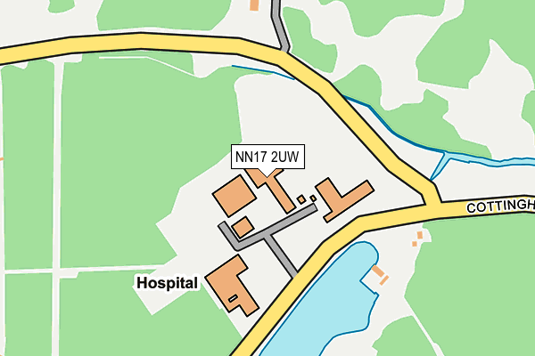 NN17 2UW map - OS OpenMap – Local (Ordnance Survey) NN17 2UW map - OS OpenMap – Local (Ordnance Survey)