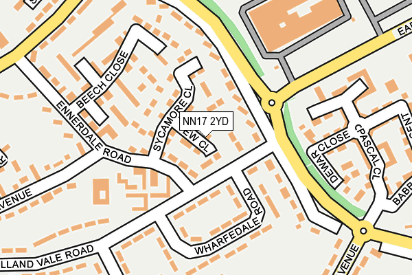 NN17 2YD map - OS OpenMap – Local (Ordnance Survey) NN17 2YD map - OS OpenMap – Local (Ordnance Survey)