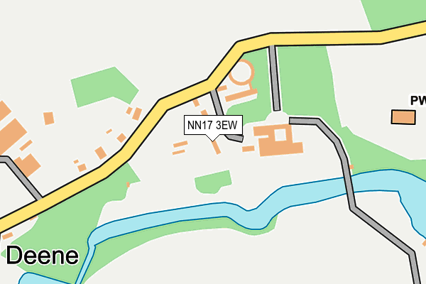 NN17 3EW map - OS OpenMap – Local (Ordnance Survey) NN17 3EW map - OS OpenMap – Local (Ordnance Survey)