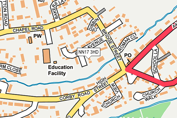 NN17 3HD map - OS OpenMap – Local (Ordnance Survey) NN17 3HD map - OS OpenMap – Local (Ordnance Survey)