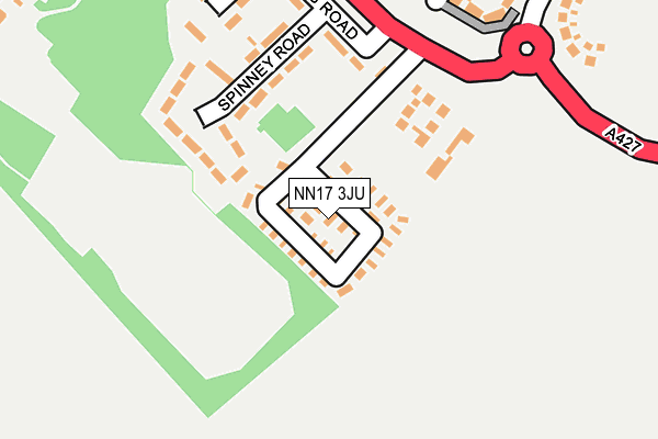 NN17 3JU map - OS OpenMap – Local (Ordnance Survey) NN17 3JU map - OS OpenMap – Local (Ordnance Survey)