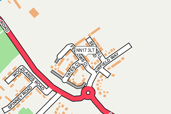 NN17 3LT map - OS OpenMap – Local (Ordnance Survey) NN17 3LT map - OS OpenMap – Local (Ordnance Survey)