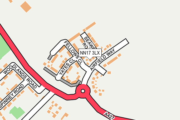 NN17 3LX map - OS OpenMap – Local (Ordnance Survey) NN17 3LX map - OS OpenMap – Local (Ordnance Survey)