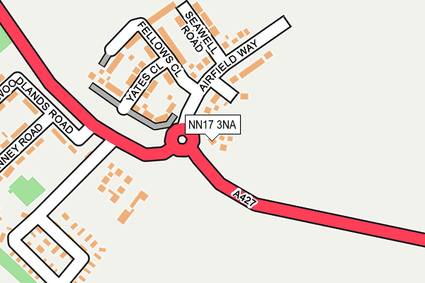 NN17 3NA map - OS OpenMap – Local (Ordnance Survey) NN17 3NA map - OS OpenMap – Local (Ordnance Survey)