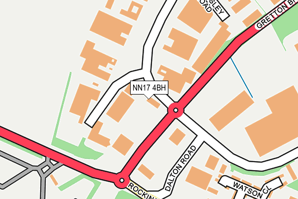 NN17 4BH map - OS OpenMap – Local (Ordnance Survey) NN17 4BH map - OS OpenMap – Local (Ordnance Survey)