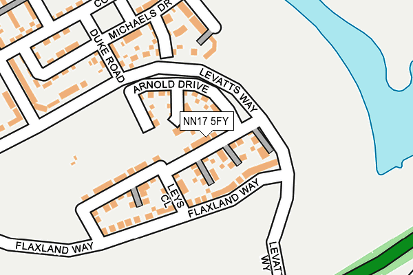 NN17 5FY map - OS OpenMap – Local (Ordnance Survey) NN17 5FY map - OS OpenMap – Local (Ordnance Survey)