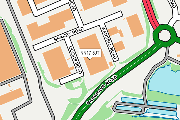 NN17 5JT map - OS OpenMap – Local (Ordnance Survey) NN17 5JT map - OS OpenMap – Local (Ordnance Survey)