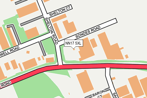 NN17 5XL map - OS OpenMap – Local (Ordnance Survey) NN17 5XL map - OS OpenMap – Local (Ordnance Survey)