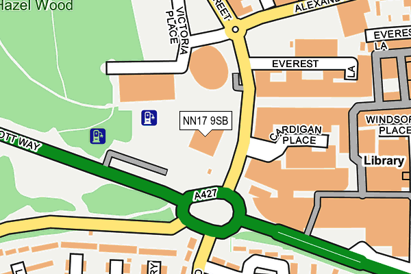 NN17 9SB map - OS OpenMap – Local (Ordnance Survey) NN17 9SB map - OS OpenMap – Local (Ordnance Survey)