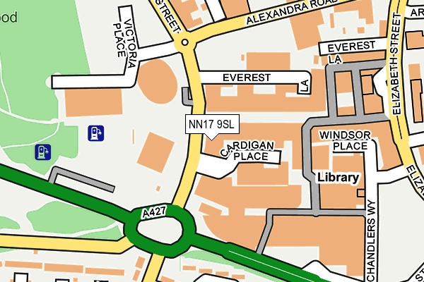 NN17 9SL map - OS OpenMap – Local (Ordnance Survey) NN17 9SL map - OS OpenMap – Local (Ordnance Survey)