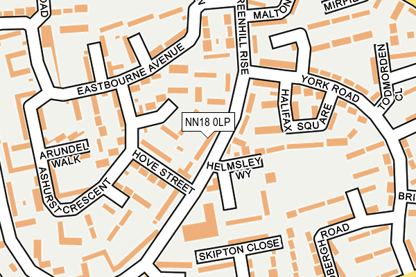 NN18 0LP map - OS OpenMap – Local (Ordnance Survey) NN18 0LP map - OS OpenMap – Local (Ordnance Survey)
