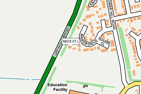 NN18 0TJ map - OS OpenMap – Local (Ordnance Survey)