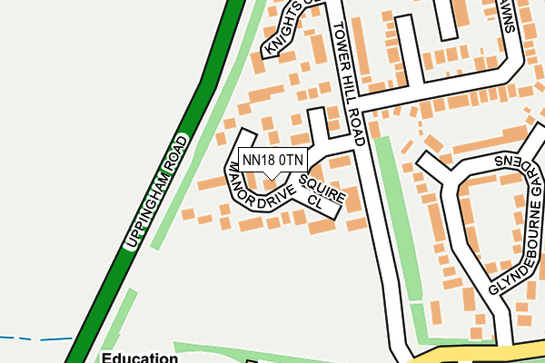 NN18 0TN map - OS OpenMap – Local (Ordnance Survey)