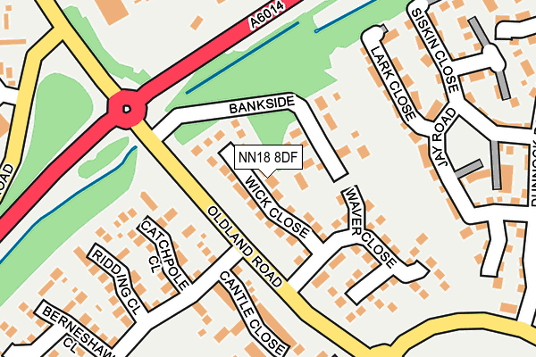 NN18 8DF map - OS OpenMap – Local (Ordnance Survey) NN18 8DF map - OS OpenMap – Local (Ordnance Survey)
