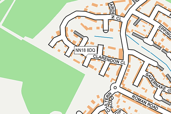 NN18 8DQ map - OS OpenMap – Local (Ordnance Survey) NN18 8DQ map - OS OpenMap – Local (Ordnance Survey)