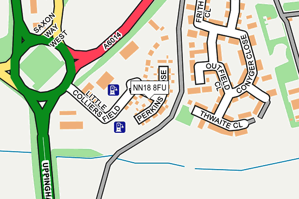 NN18 8FU map - OS OpenMap – Local (Ordnance Survey) NN18 8FU map - OS OpenMap – Local (Ordnance Survey)