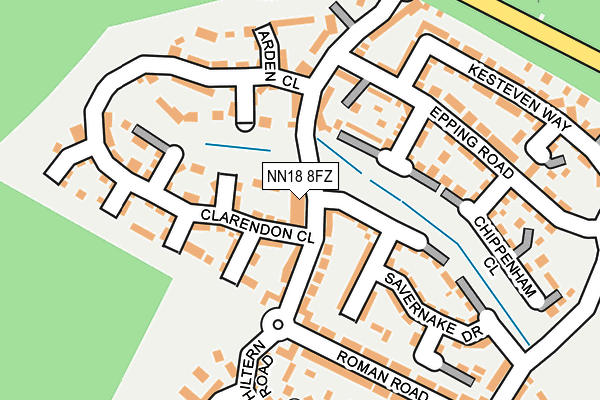NN18 8FZ map - OS OpenMap – Local (Ordnance Survey) NN18 8FZ map - OS OpenMap – Local (Ordnance Survey)