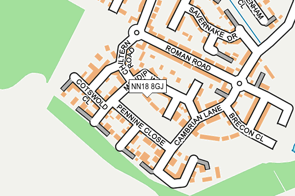 NN18 8GJ map - OS OpenMap – Local (Ordnance Survey) NN18 8GJ map - OS OpenMap – Local (Ordnance Survey)