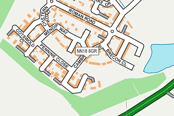 NN18 8GR map - OS OpenMap – Local (Ordnance Survey) NN18 8GR map - OS OpenMap – Local (Ordnance Survey)