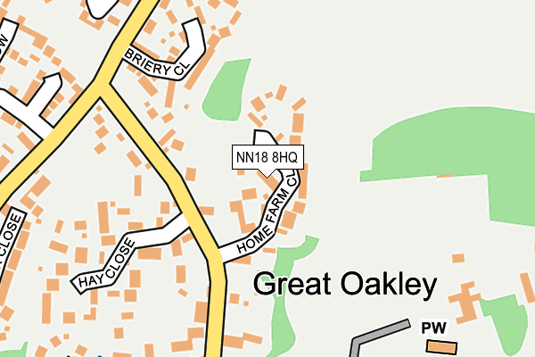 NN18 8HQ map - OS OpenMap – Local (Ordnance Survey) NN18 8HQ map - OS OpenMap – Local (Ordnance Survey)