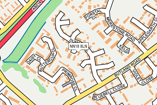 NN18 8LN map - OS OpenMap – Local (Ordnance Survey) NN18 8LN map - OS OpenMap – Local (Ordnance Survey)