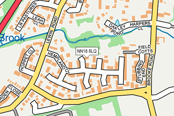 NN18 8LQ map - OS OpenMap – Local (Ordnance Survey) NN18 8LQ map - OS OpenMap – Local (Ordnance Survey)
