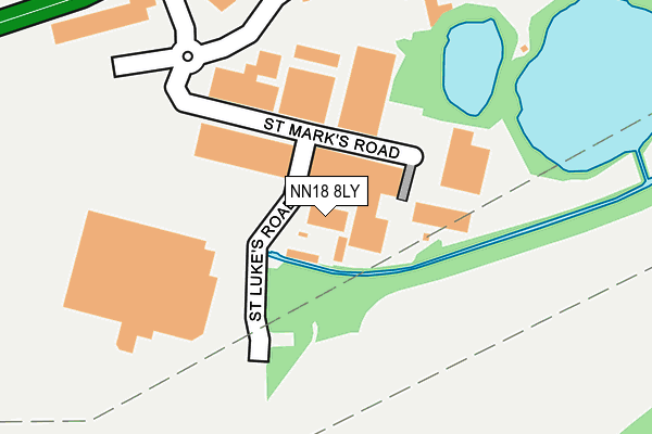 NN18 8LY map - OS OpenMap – Local (Ordnance Survey) NN18 8LY map - OS OpenMap – Local (Ordnance Survey)