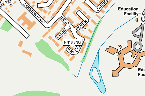NN18 8NQ map - OS OpenMap – Local (Ordnance Survey) NN18 8NQ map - OS OpenMap – Local (Ordnance Survey)