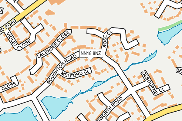 NN18 8NZ map - OS OpenMap – Local (Ordnance Survey) NN18 8NZ map - OS OpenMap – Local (Ordnance Survey)