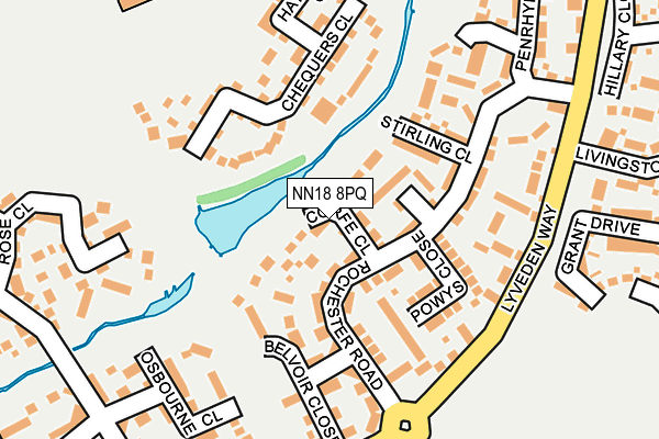 NN18 8PQ map - OS OpenMap – Local (Ordnance Survey) NN18 8PQ map - OS OpenMap – Local (Ordnance Survey)