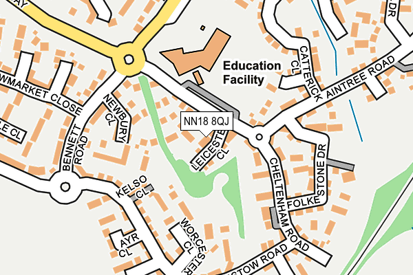 NN18 8QJ map - OS OpenMap – Local (Ordnance Survey) NN18 8QJ map - OS OpenMap – Local (Ordnance Survey)